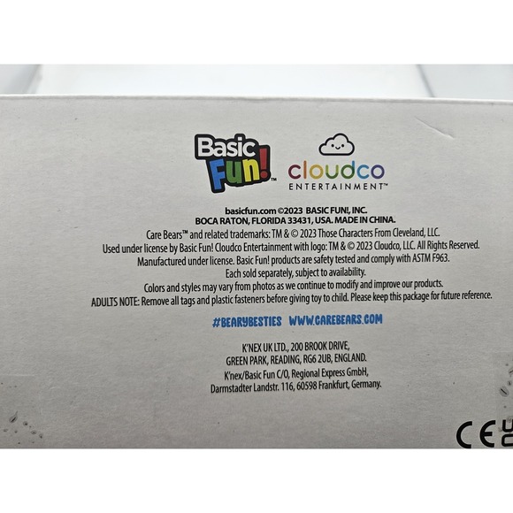 Hello Kitty x Care Bears Plush Set Cheer Bear 2023 Basic Fun Sanrio Collectible - Picture 4 of 4